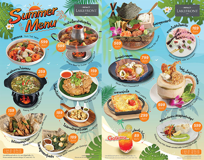 IMPACT Lakefront launches new summer menu featuring an array of seafood creations and interna-tional dishes, available now until 30 June 2022